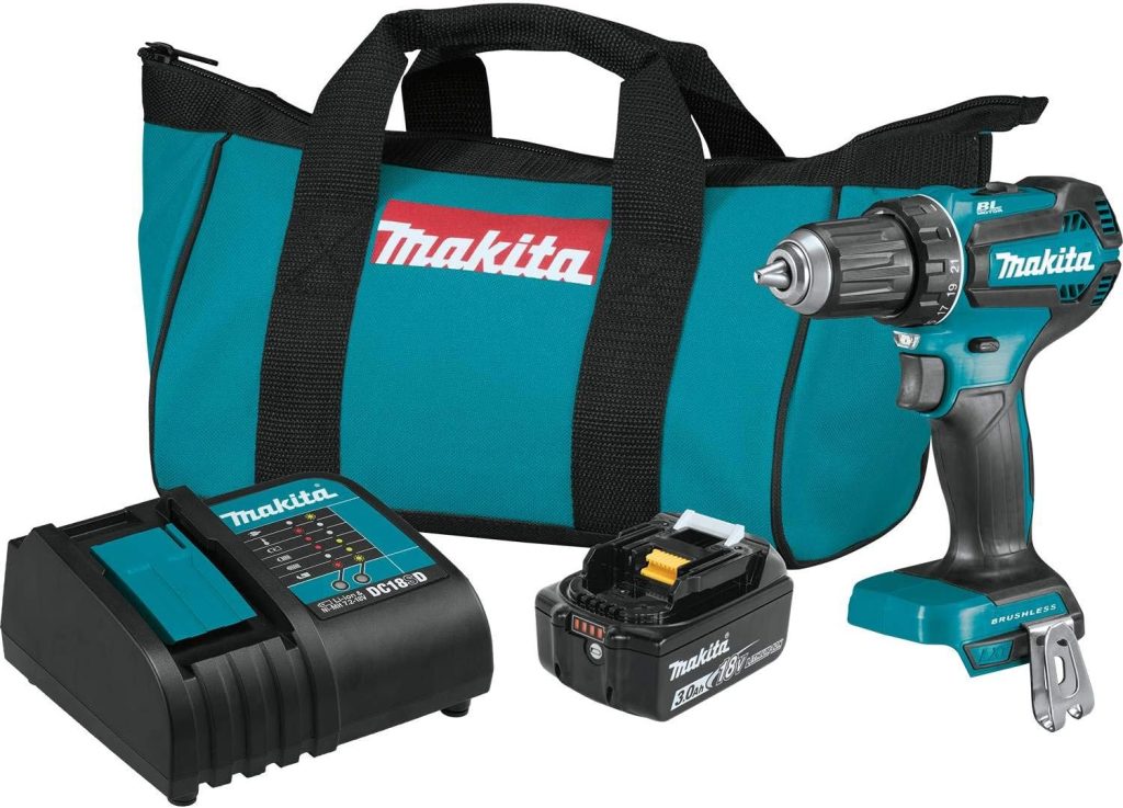 Makita XFD131 18V Lithium-Ion Brushless Cordless 1/2" Driver-Drill Kit