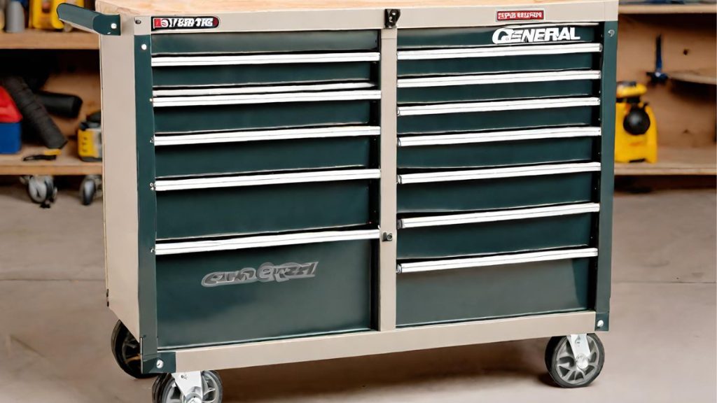 Overview of the US General 5 Drawer Tool Cart